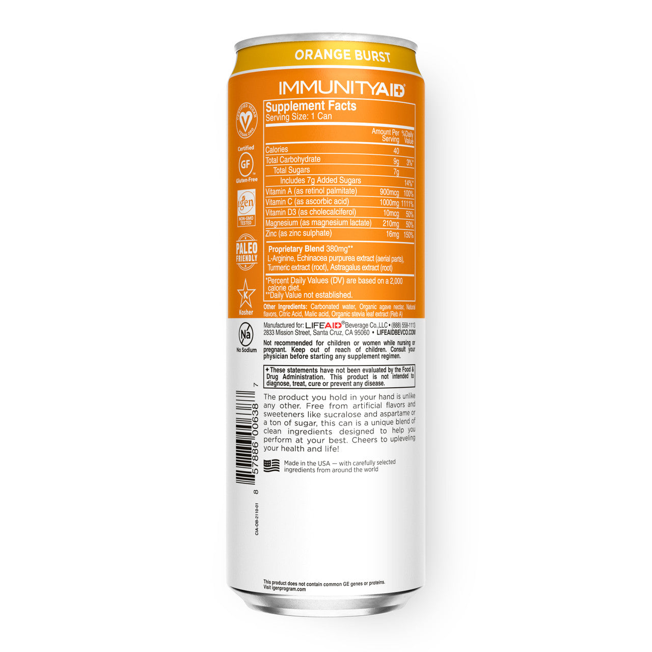 LIFEAID IMMUNITYAID DFND ( 12 X 12 OZ   )