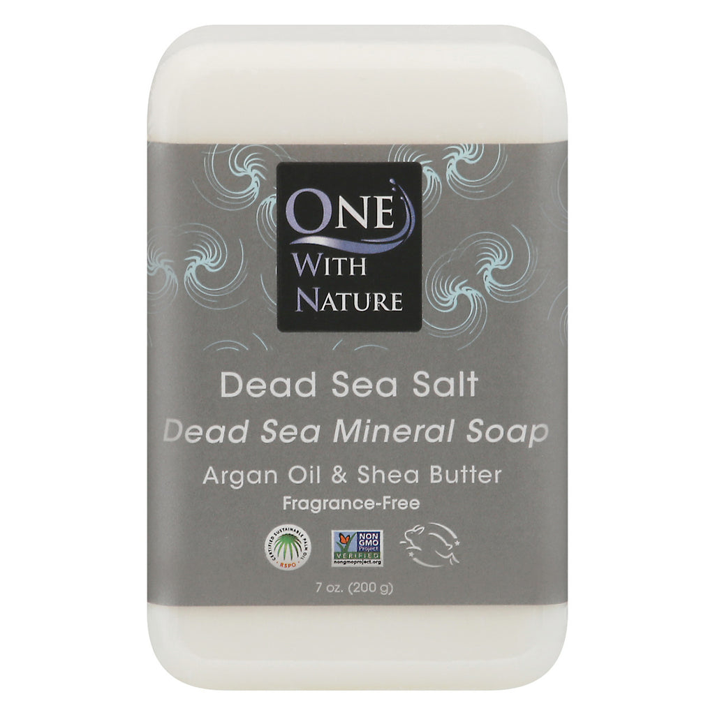 One With Nature Dead Sea Salt Soap (7Oz)